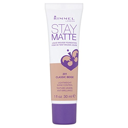 Rimmel Stay Matte Foundation Soft Beige 1 Fluid Ounce Bottle Soft Matte Powder Finish Foundation for a Naturally Flawless Look