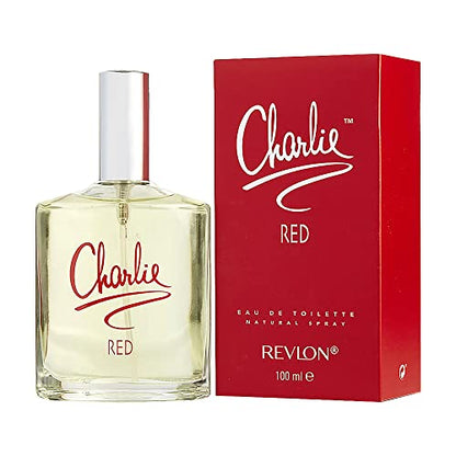 REVLON Charlie Eau De Toilette Spray for Women, Red, 3.4 Ounce