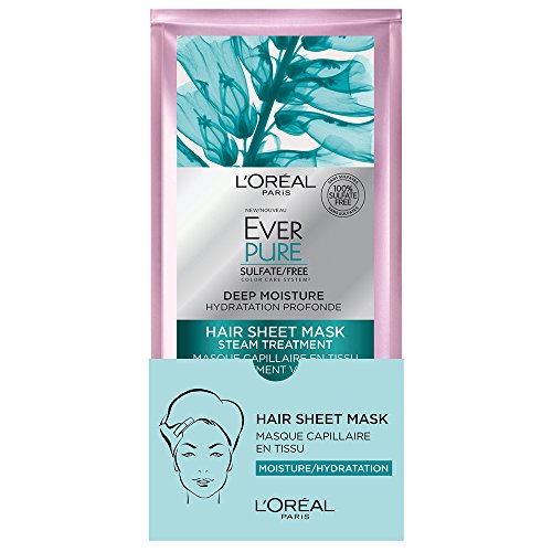 L'Oreal EverPure Deep Moisture HAIR SHEET MASK Steam Treatment