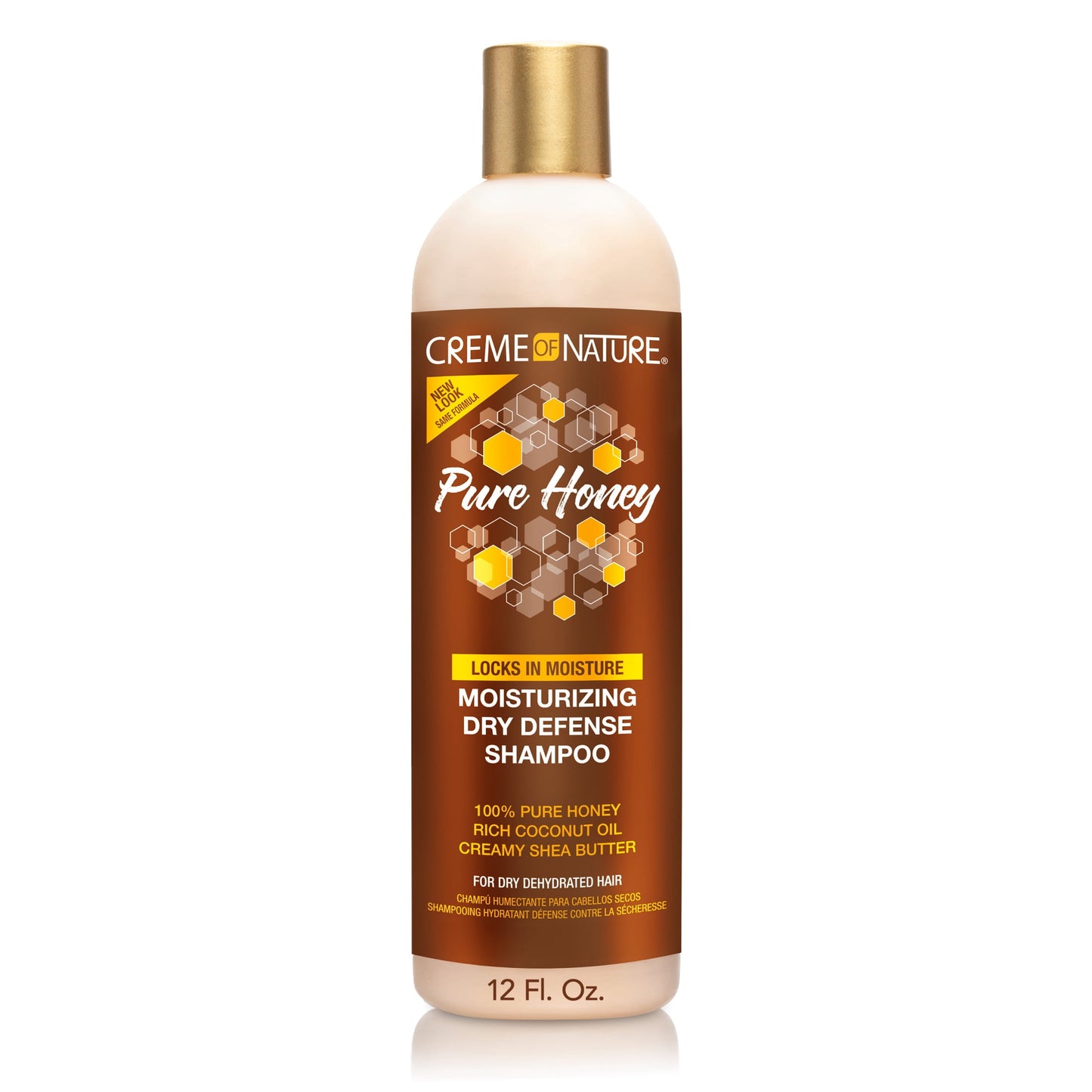 Creme of Nature Pure Honey Dry Defense Shampoo with Coconut Oil & Shea Butter, 12 fl oz