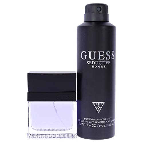 Guess SEDUCTIVE Homme Set: Eau de Toilette  3.4 fl oz, Deodorizing Body Spray  7.6 fl oz