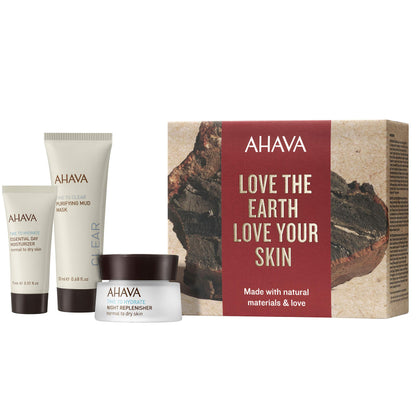 AHAVA Dead Sea Purifying Mud Mask Deep Hydration Daily and Night Cream Set