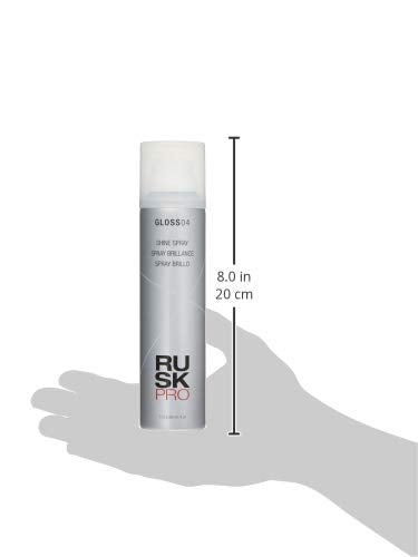 Rusk Pro GLOSS 04 Shine Spray, Sikens, Glosses, and Seals Fine Hair   4oz