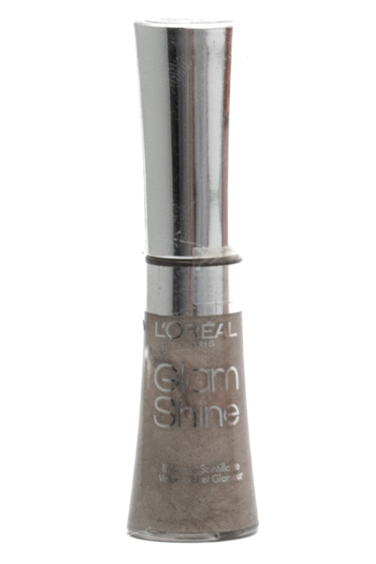 L'Oreal GLAM SHINE Lip Plumping Effect Liquid Lip Color, 06 Sand Crystal  6ml
