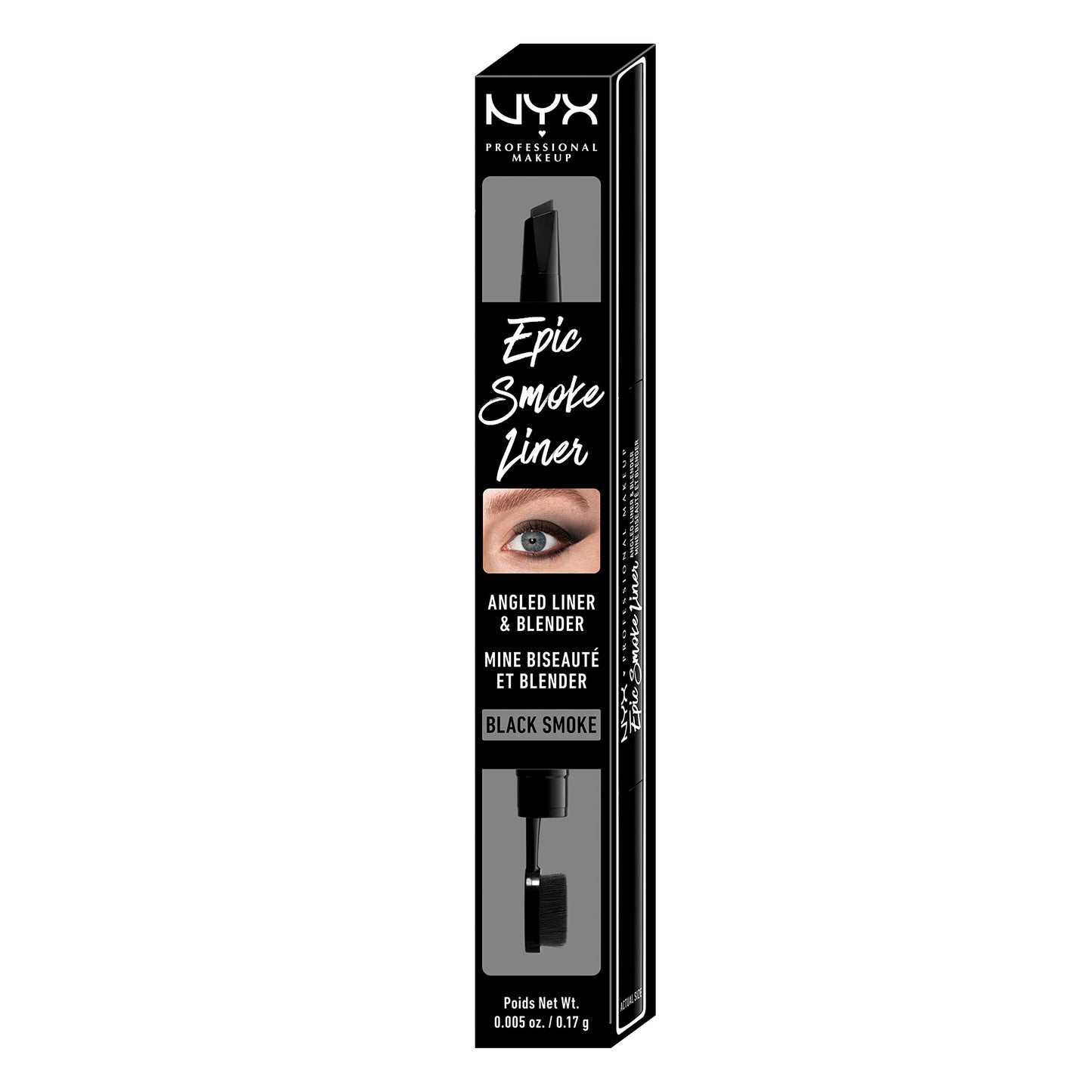 NYX Professional Makeup Epic Smoke Liner, Vegan Smokey Eyeliner, Black Smoke