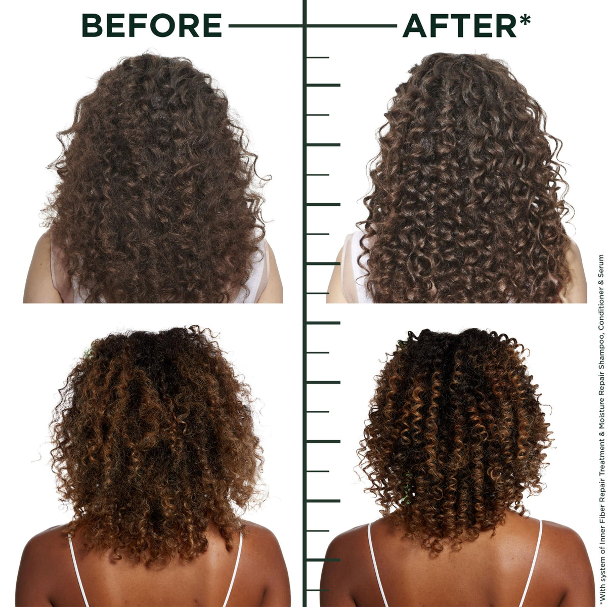 Garnier Fructis Hair Filler Moisture Repair Conditioner, Curly, Wavy Hair, 10.1 fl oz