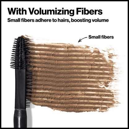 Revlon ColorStay Brow Fiber Filler, Waterproof Eyebrow Enhancer Gel, 302 Warm Brown
