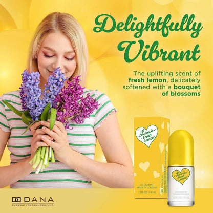 Loves Baby Soft Fresh Lemon by Dana, 1.5oz Cologne Body Mist women