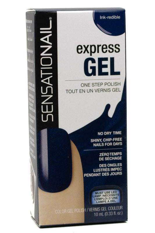 SensatioNail EXPRESS GEL One Step Polish, No Dry Time, Must Use LED Lamp, Ink-Redible  .33 fl oz