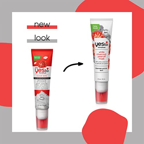 Yes to Tomatoes CLEAR SKIN White Charcoal Peel-Off Mask  2 fl oz