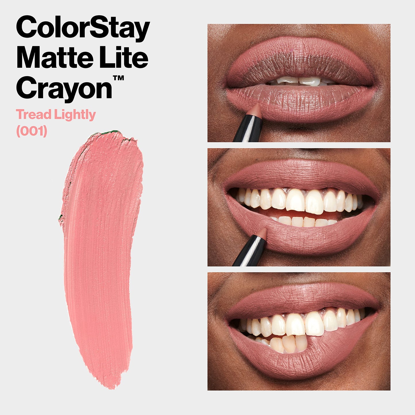 Revlon COLORSTAY Matte Finish Crayon, 001 Tread Lightly .049oz