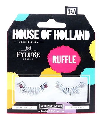 House of Holland Lashed by Eylure  Ruffle Flutter Nutter: eyelashes, adhesive .03 Fl Oz.