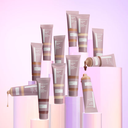 Revlon Illuminance Serum Tint, Liquid Foundation, Light Buildable Coverage, 517 Amber, 0.94 fl oz