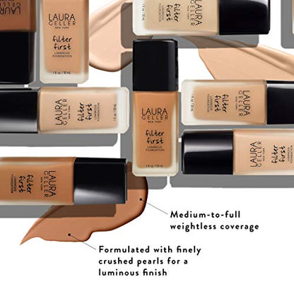 Laura Geller FILTER FIRST Luminous Foundation, Pecan  1 fl oz