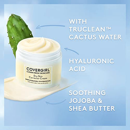 COVERGIRL Clean Fresh Skincare Dry Skin Corrector Cream 2.0 Oz