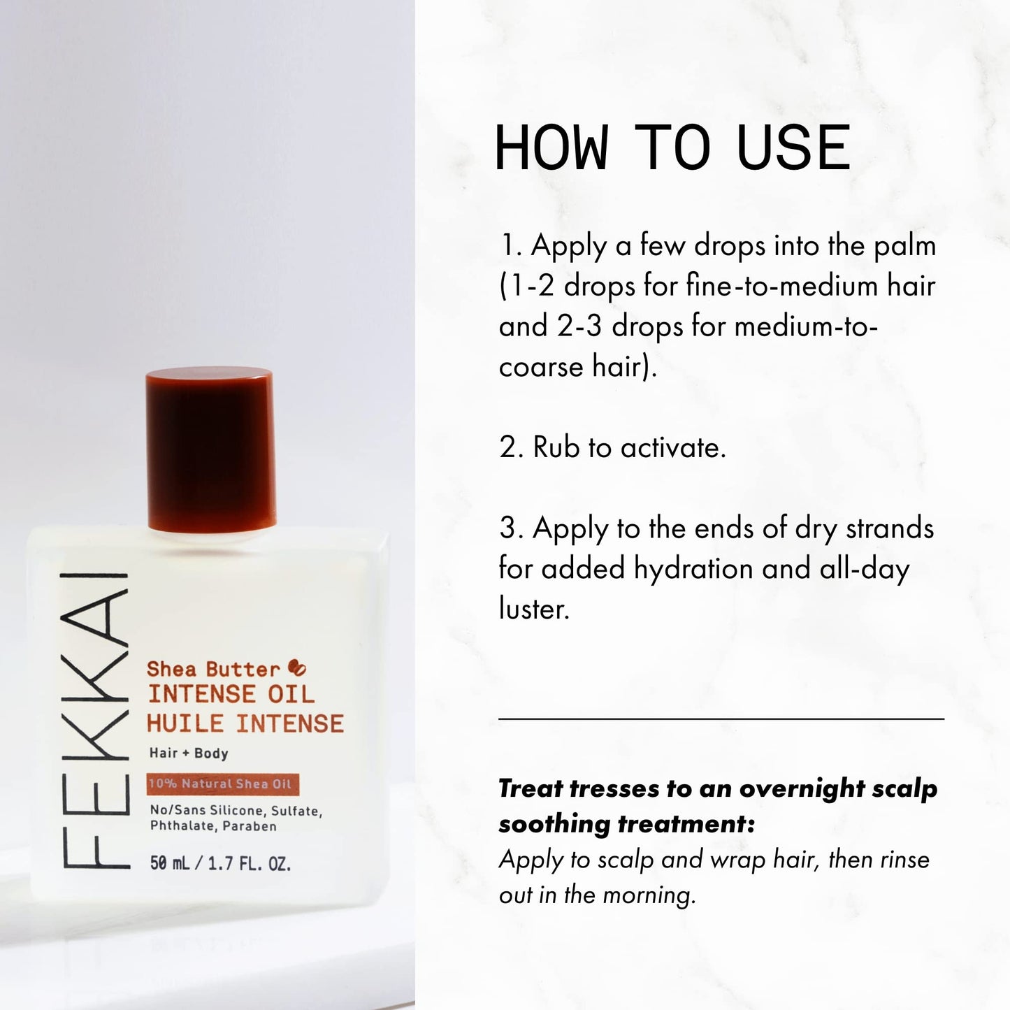 Fekkai Shea Butter INTENSE OIL for Hair and Body 1.7 fl oz