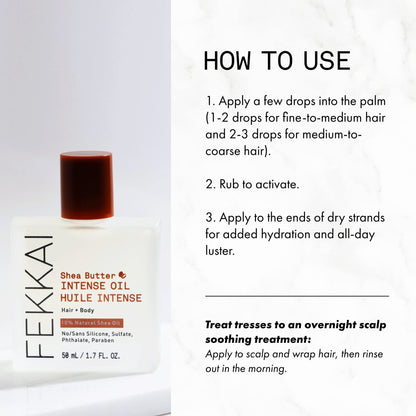 Fekkai Shea Butter INTENSE OIL for Hair and Body 1.7 fl oz