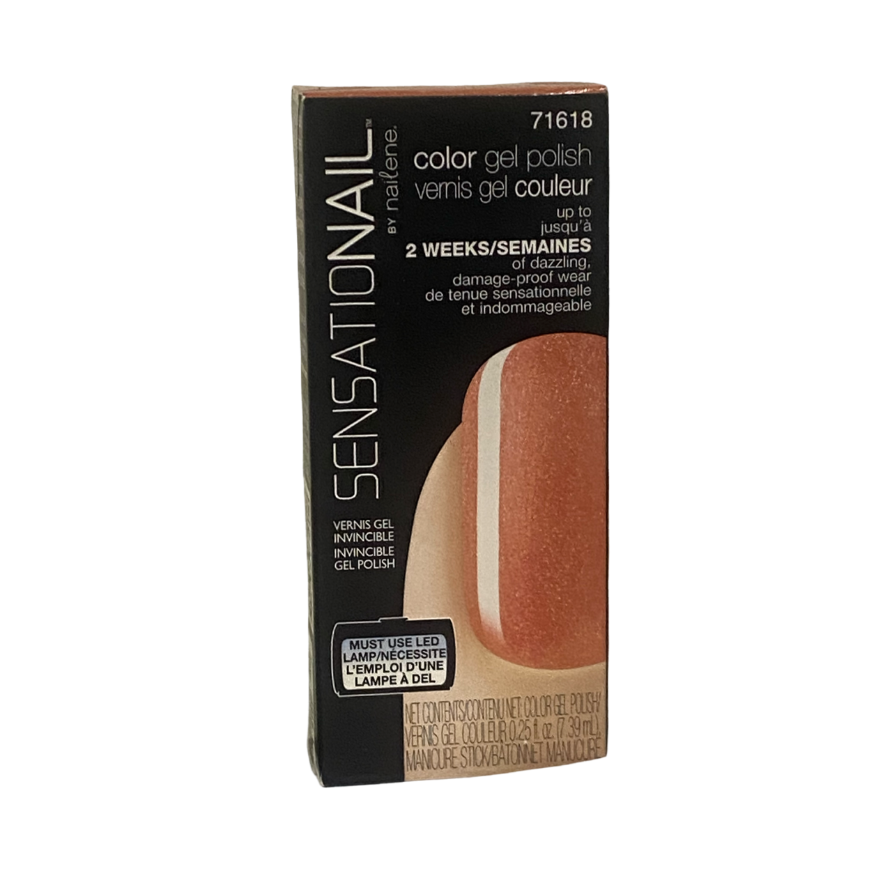 SensatioNail COLOR GEL POLISH.  Up to 2 Weeks of Dazzling Damage-Proof Wear, for use with LED lamp, Mi Amor  .25 fl oz