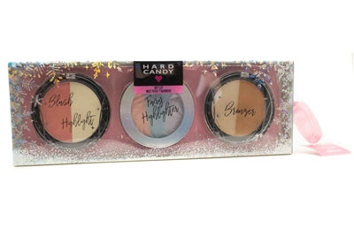 Hard Candy GET LIT 3 Piece Collection; Blush & Highlighter, Fairy Highlighter, Bronzer  .35oz each