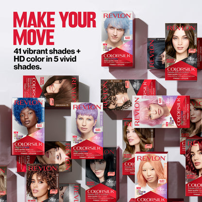 Revlon ColorSilk Digitones Permanent Hair Color with Keratin, Pastel Lavender, 1 count