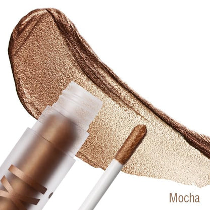 Pixi EyeLift Max Liquid EyeShadow | Long-Wearing, Crease-Free Color | Luminous & Soft-Focus Finish | With Avocado, Rosehip & Mango Seeds Extracts | Mocha | 0.12 oz/3.4 g