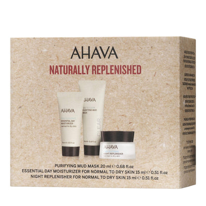 AHAVA Dead Sea Purifying Mud Mask Deep Hydration Daily and Night Cream Set