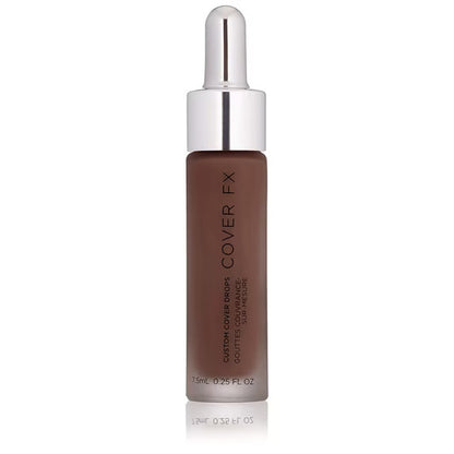 COVER FX Custom Cover Drops, Multi-Use Shade-Adjusting Liquid Foundation and Concealer Makeup, Vegan & Cruelty-Free Lightweight Skin Enhancer, 0.25 Fl