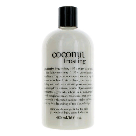 Coconut Frosting by Philosophy 16oz Shampoo Shower Gel & Bubble Bath for Unisex