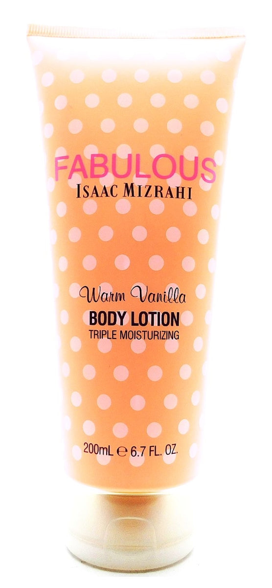 Isaac Mizrahi FABULOUS Warm Vanilla Triple Moisturizing Body Lotion 6.7 Fl Oz.