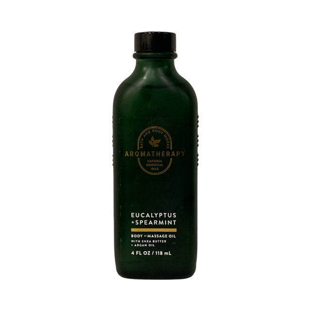 Bath & Body Works Eucalyptus + Spearmint Body & Massage Oil 4 Oz.