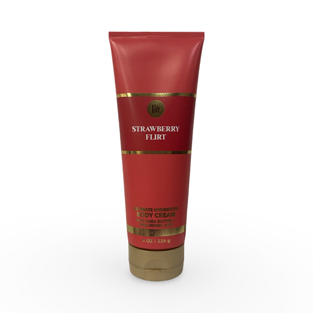 Bath & Body Works Strawberry Flirt Ultimate Hydration Body Cream 8 Oz