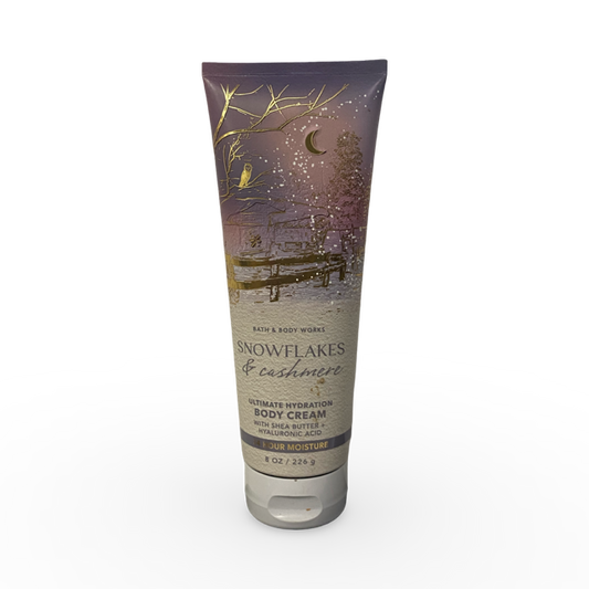 Bath & Body Works Snowflakes and Cashmere Ultimate Hydration Body Cream 8 Oz