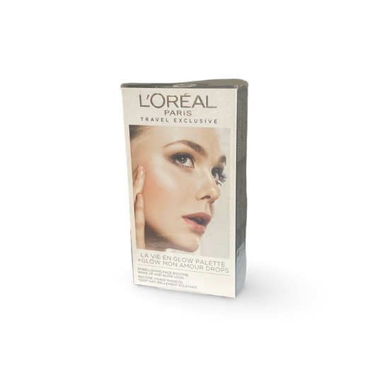 L'Oreal Paris la Vie en Glow Palette + Glow Mon Amour Drops Travel Set