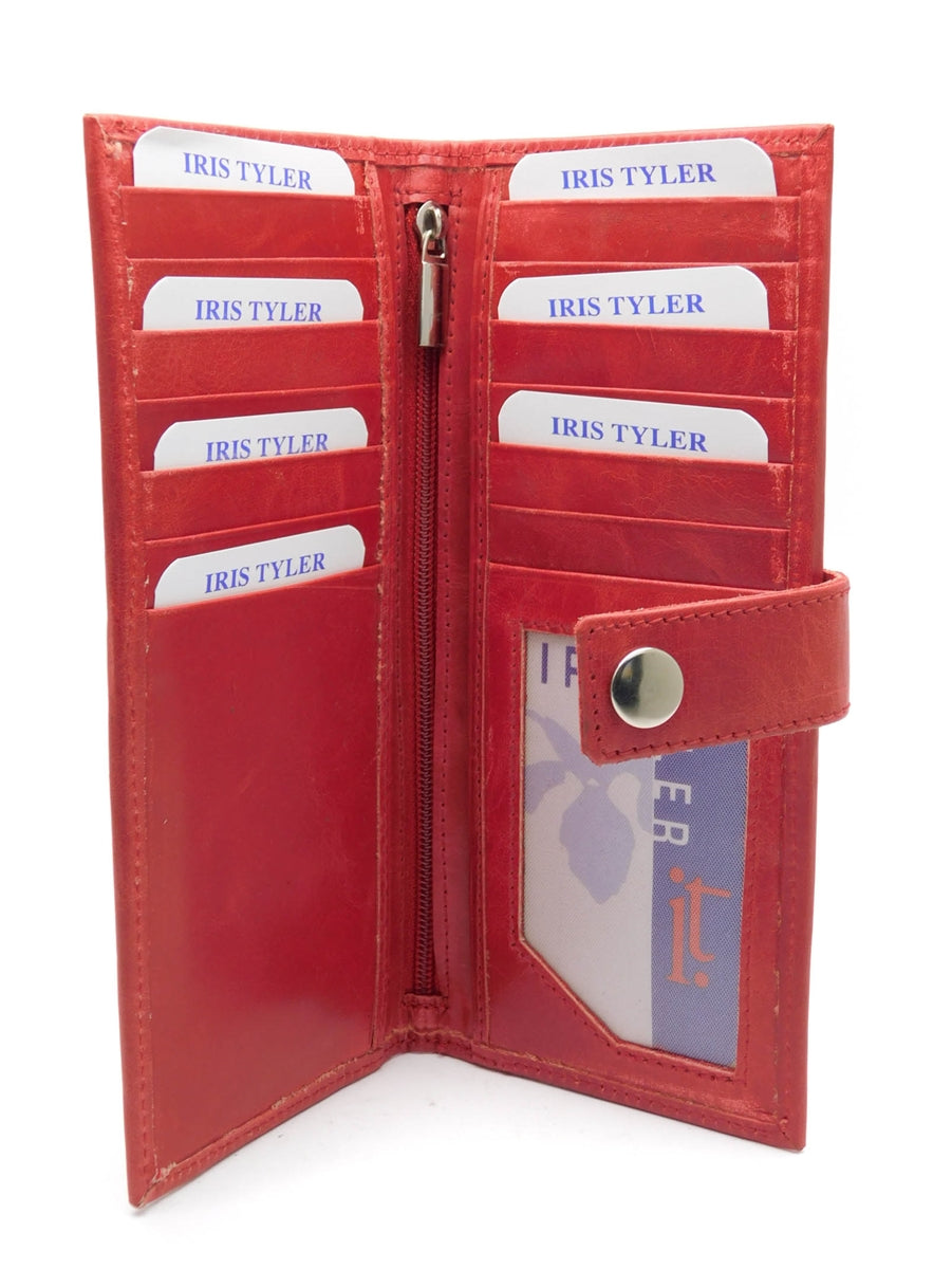 Iris Tyler Genuine Leather, Soho Card Wallet, Red