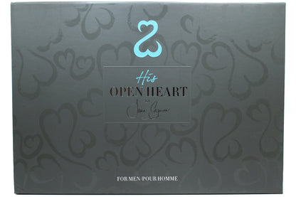 His Open Heart by Jane Seymour for Men 3 Piece Set; Eau De Toilette Spray 3.4 fl oz, After Shave Balm 3.4 fl oz, Shower Gel 3.4 fl oz