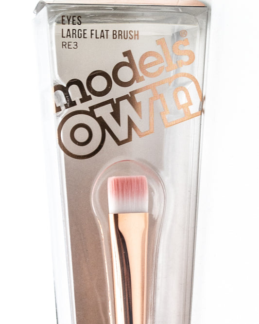 Modelâ€™s Own Professional Collection Rose Gold Large Flat Brush for Eyes RE3