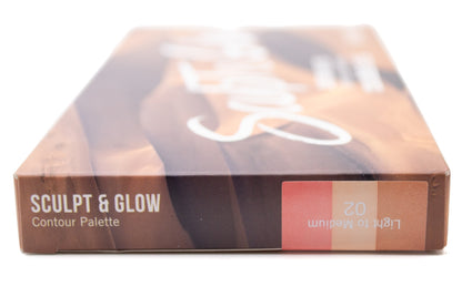 Models Own Sculpt & Glow Contour Palette, 02 Light to Medium  .53oz