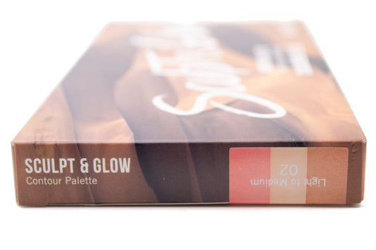 Models Own Sculpt & Glow Contour Palette, 02 Light to Medium  .53oz