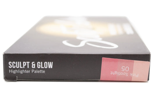 Models Own Sculpt & Glow Highlighter Palette, 05 Pink Spotlight   3x .18oz
