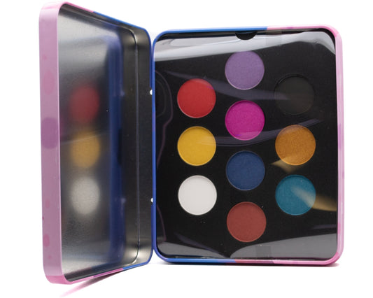 Nyx Tinset 05 LAND OF LOLLIES Eyeshadow Palette. 7 Eyeshadows and 3 Pressed Pigments  .05oz each