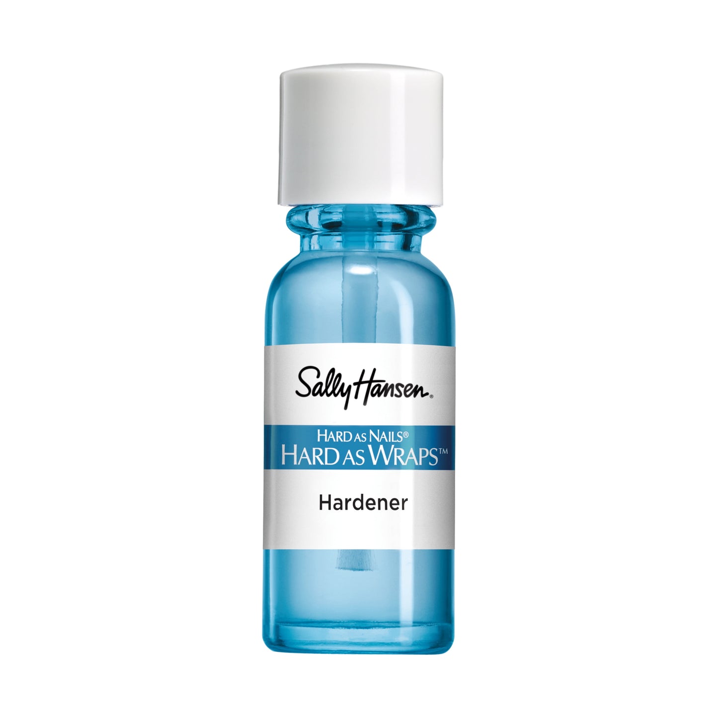 Sally Hansen Hard As Nails Hard As Wraps, Transparent, Nail Hardener, .44 Fl Oz, Nail Strengthener, Clear Nail Polish, Nail Strengthening Polish, Smooth, Protective