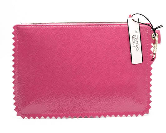 Victoria Secret Laser Cut Zippered Wristlet, Pink