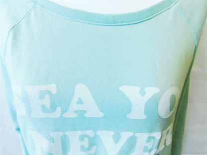 Victoria's Secret 'Sea You Never' Sweatshirt mint green Size XS