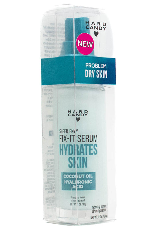 Hard Candy FIX-IT SERUM, Hydrates Skin, Coconut Oil and Hyaluronic Acid for Problem Dry Skin  1oz