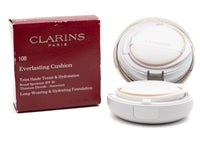 Clarins EVERLASTING CUSHION Long Wearing & Hydrating Foundation,108 Sand  .5oz