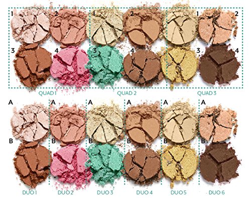 cargo HAVANA Nights Eye Shadow Palette: Shadows 12 x .03 Oz., Dual-Ended Brush