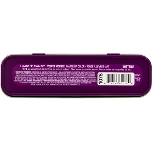 Hard Candy VELVET MOUSSE Matte Lip Color, 1078 Wisteria  .22oz