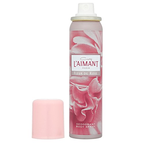 Coty L'AIMANT Deodorant Body Spray; Fluer de Rose    2.5 fl oz