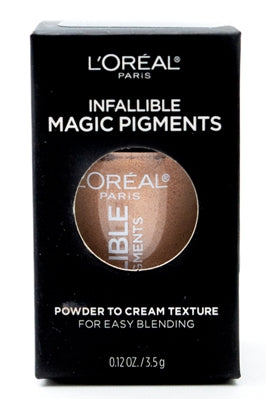 L'Oreal Infallible Magic Pigments, Powder to Cream Texture for Easy Blending, 444 Sneak Peak for Eyes  .12oz