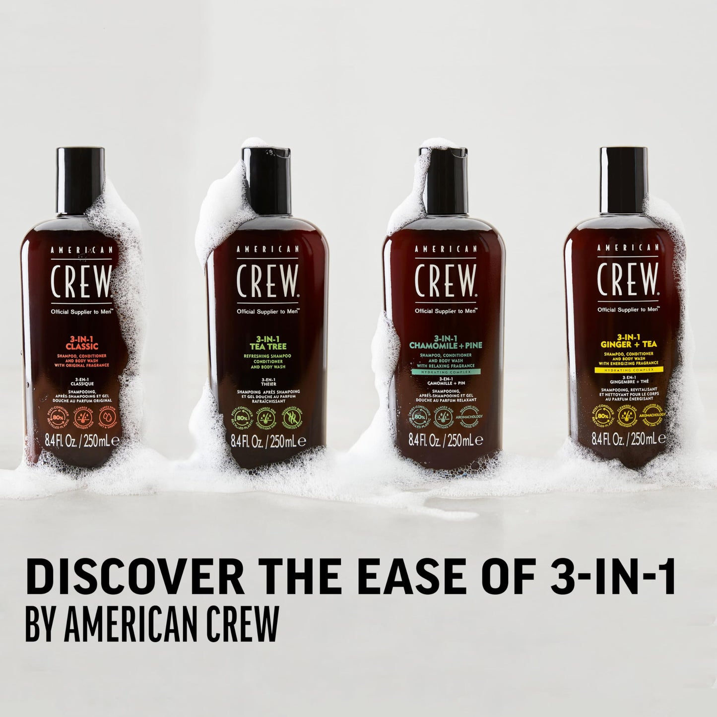 American Crew 3-in-1 Shampoo, Conditioner & Body Wash 8.4 Oz